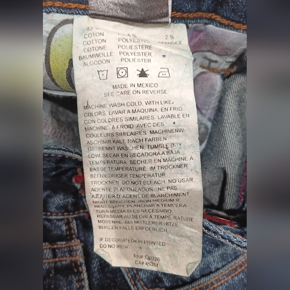 Ed Hardy Blue Dark Wash Ripped Boyfriend Denim Jeans Women's 32x30 SUPERB CONDIT - Picture 7 of 12